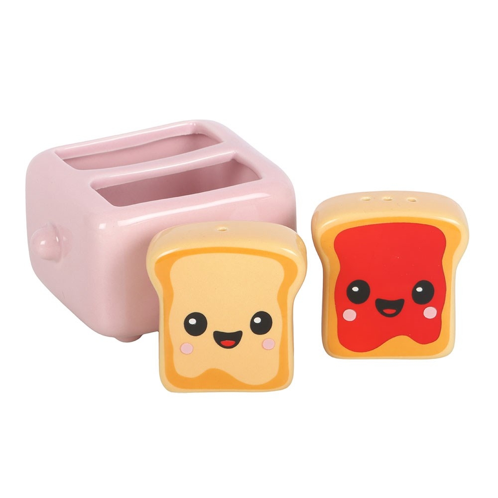 Something Different - Kawaii Toast Salt and Pepper set - Multicolours